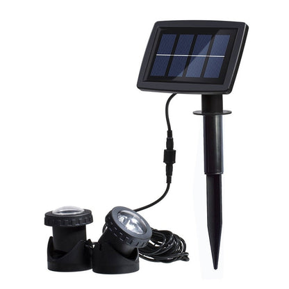 Vivolux | Zwei Köpfe LED Außen-Wasserproof Solar Unterwasser Spotlight Flutlicht