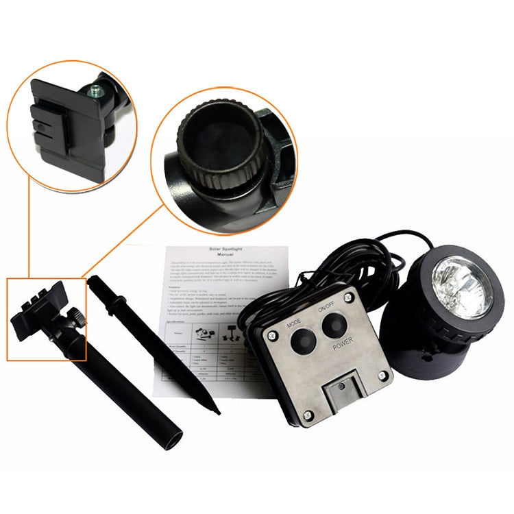 Vivolux | Zwei Köpfe LED Außen-Wasserproof Solar Unterwasser Spotlight Flutlicht