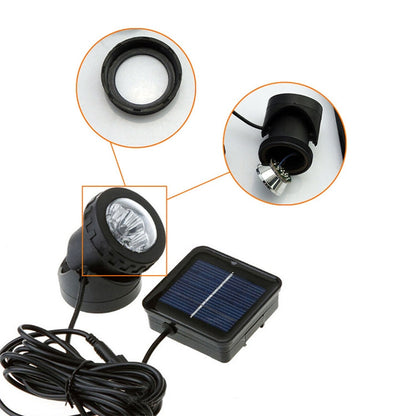 Vivolux | Zwei Köpfe LED Außen-Wasserproof Solar Unterwasser Spotlight Flutlicht