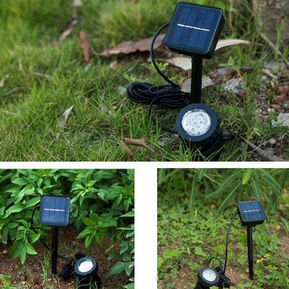 Vivolux | Zwei Köpfe LED Außen-Wasserproof Solar Unterwasser Spotlight Flutlicht