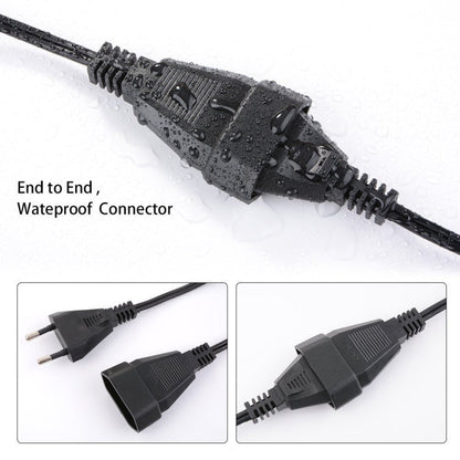 Vivolux | G40-EU-25 G40 7.6m 175W E12 IP44 wasserdicht Retro Filament Glühbirnen Lichterkette, 25 Glühbirnen LED dekorative Lampe für Garten, Bau, Bar, Party, Hochzeit, AC 220V, EU-Stecker (Warmweiß)