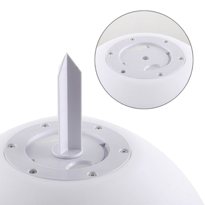 LEH-42321 40cm Runde Ball Solar Power Lampe, Schwimmender Garten Farbwechselnde LED Licht mit 0.7W Monokristallinem Silizium Solar Panel & Fernbedienung (Weiß)