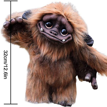 Vivolux | Labyrinth Plüschpuppe Maze-Wurm Rote Haarige Große Mund Monster Tier Plüschpuppe Spielzeug Süß Lustiges Geschenk Plüschpuppe Wohnkultur