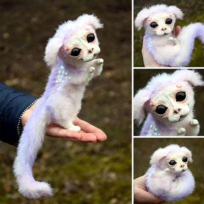 Vivolux | Labyrinth Plüschpuppe Maze-Wurm Rote Haarige Große Mund Monster Tier Plüschpuppe Spielzeug Süß Lustiges Geschenk Plüschpuppe Wohnkultur