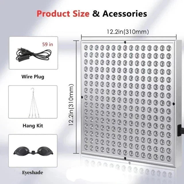 Rotes Licht Therapiepanel | Stimuliert Zellreparatur & Verbesserung der Hautelastizität | Entdecken Sie die Magie des roten Lichts