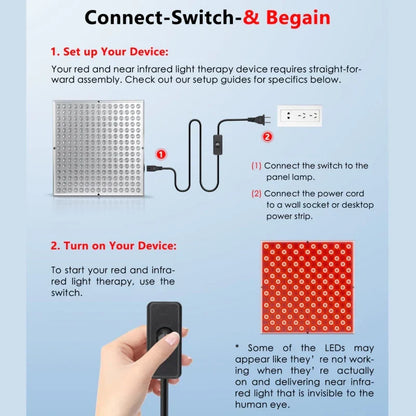 Rotes Licht Therapiepanel | Stimuliert Zellreparatur & Verbesserung der Hautelastizität | Entdecken Sie die Magie des roten Lichts