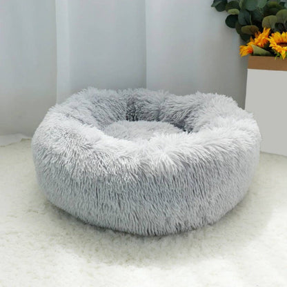 Vivolux | Runder Plüsch Beruhigender Donut Hundebett für kleine bis große Hunde