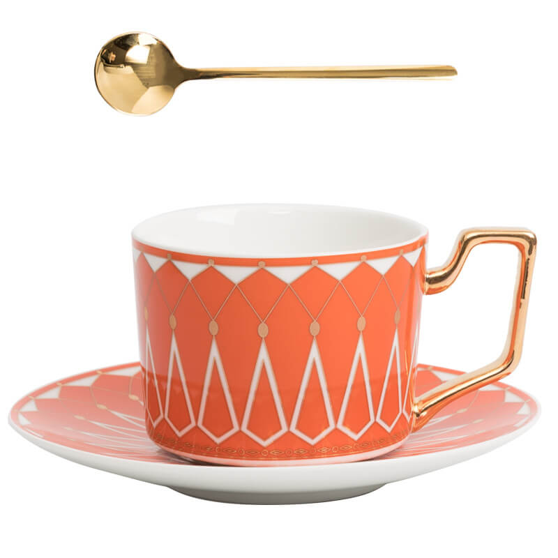Vivolux | Quadratische A Retro-Muster Kaffeetasse