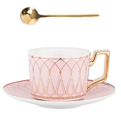 Vivolux | Quadratische A Retro-Muster Kaffeetasse