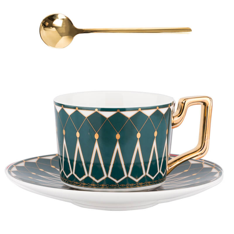 Vivolux | Quadratische A Retro-Muster Kaffeetasse