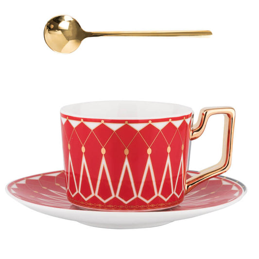 Vivolux | Quadratische A Retro-Muster Kaffeetasse