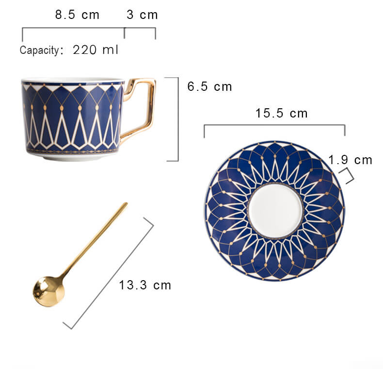 Vivolux | Quadratische A Retro-Muster Kaffeetasse