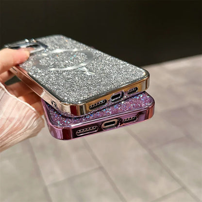 Bling Glitter Magnetische Hülle Für iPhone