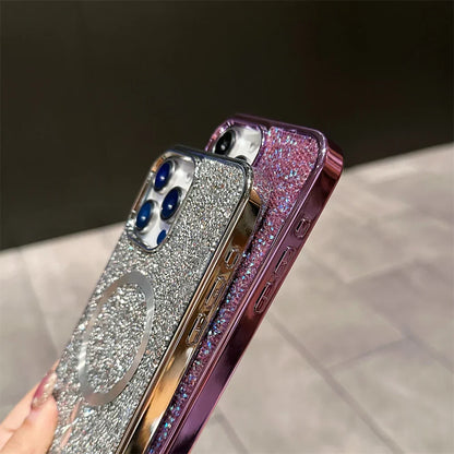 Bling Glitter Magnetische Hülle Für iPhone