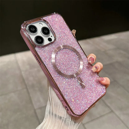 Bling Glitter Magnetische Hülle Für iPhone