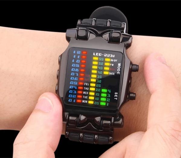 Vivolux | Luxusuhren Herren Mode Gummiarmband LED Digitale Uhr Herren Wasserdichte Sport Militäruhren Relogios Masculino