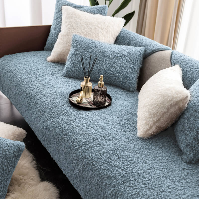 Vivolux | Luxus Warmes Fleece Möbel Schutzmatte Rutschfeste Sofa Abdeckung