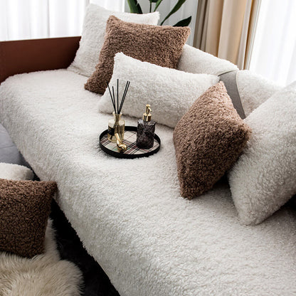 Vivolux | Luxus Warmes Fleece Möbel Schutzmatte Rutschfeste Sofa Abdeckung