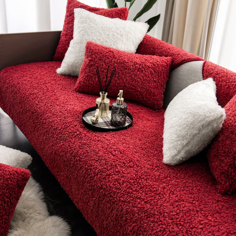 Vivolux | Luxus Warmes Fleece Möbel Schutzmatte Rutschfeste Sofa Abdeckung