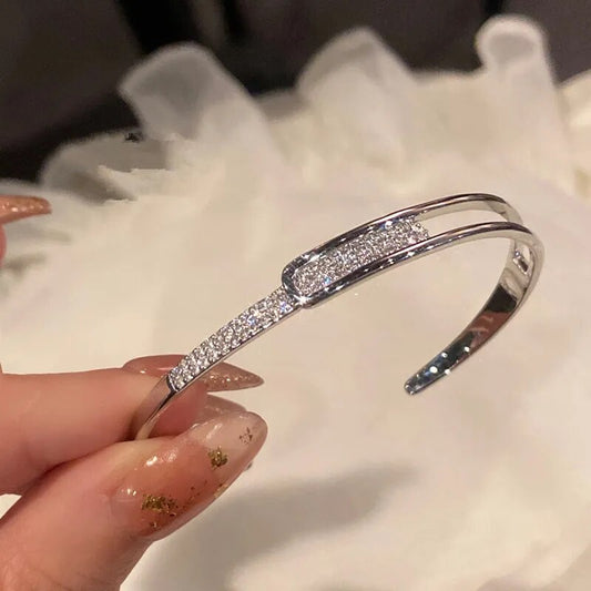 Vivolux | Offenes Armband aus 925er-Sterlingsilber mit Zirkonia