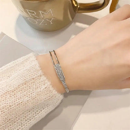 Vivolux | Offenes Armband aus 925er-Sterlingsilber mit Zirkonia