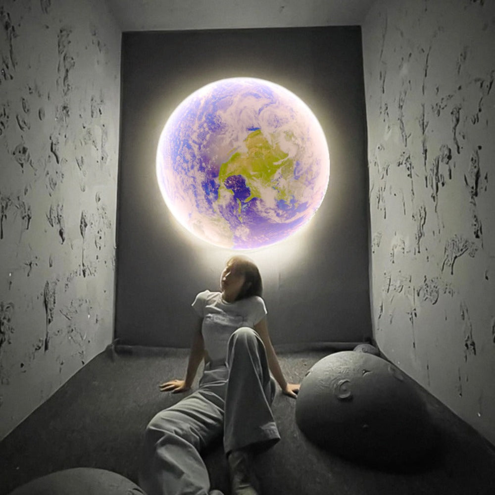 Vivolux | 3D LED Mond oder Erde Decken- oder Wandlampe (3 Stile) 24CM-80CM