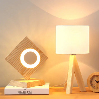 Vivolux | LumiHout – Moderne Tischlampe aus Holz mit warmer, natürlicher Eleganz