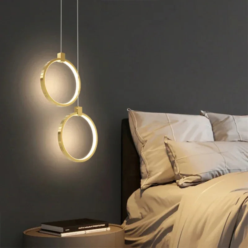 Vivolux | Elegante Doppelte Ring Hängeleuchte | DuoGlow
