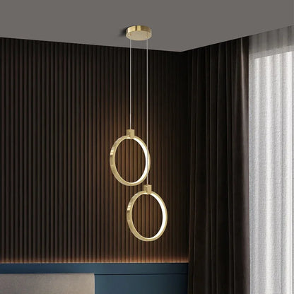 Vivolux | Elegante Doppelte Ring Hängeleuchte | DuoGlow