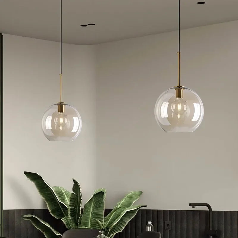 Vivolux | NordicGlas - Moderne Skandinavische Glas Hängeleuchte für Esszimmer und Wohnzimmer