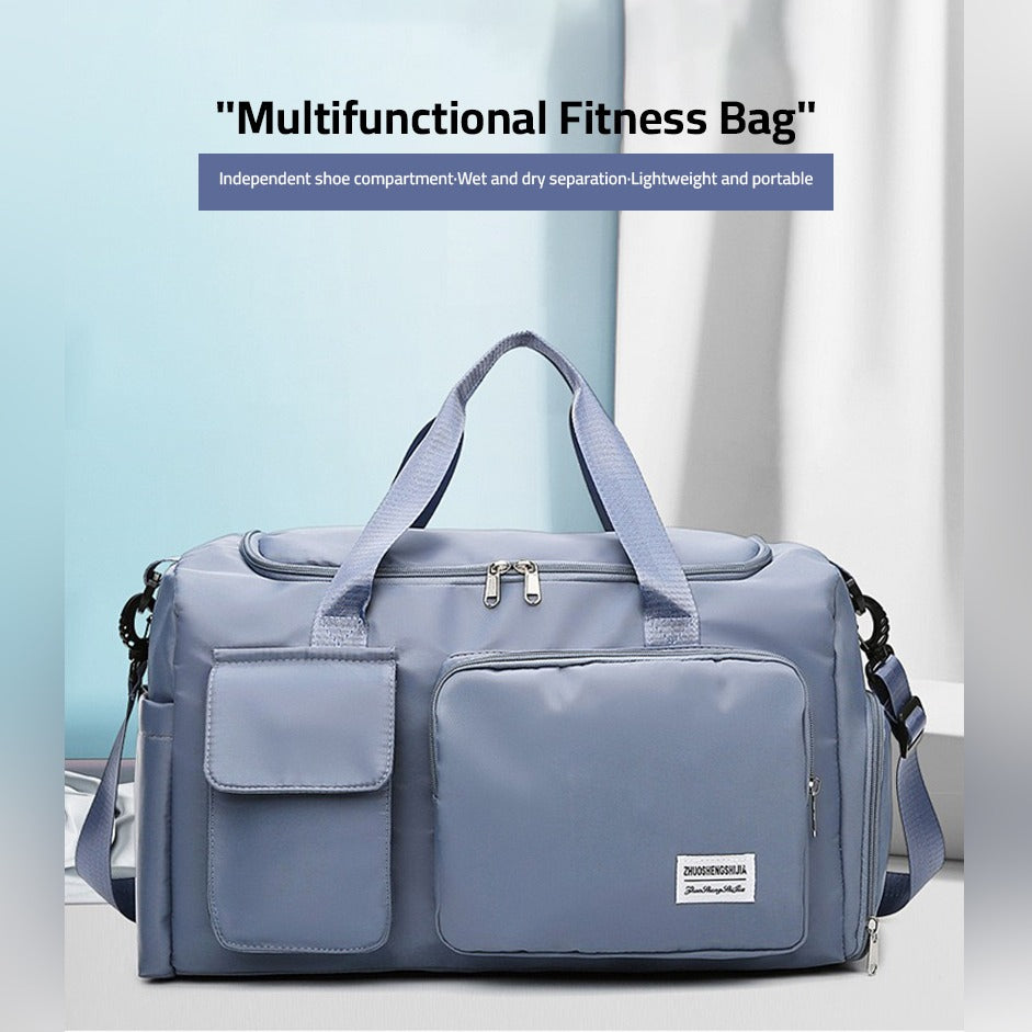 Multi-Taschen Reisetasche, Sport- und Gymnastik-Duffle mit separatem Schuhfach