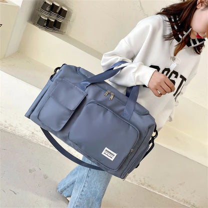 Multi-Taschen Reisetasche, Sport- und Gymnastik-Duffle mit separatem Schuhfach