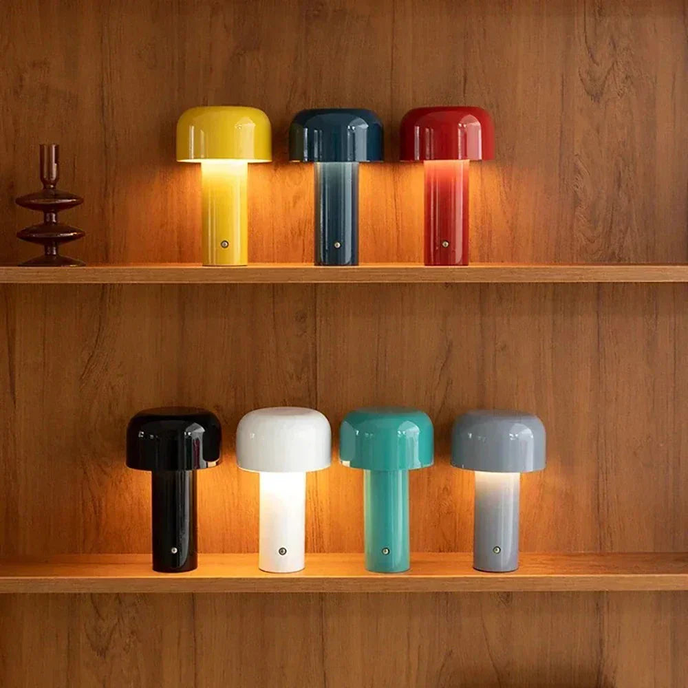 Vivolux | PowerMush Wiederaufladbare LED Pilzlampe | Stimmungslicht | Kabellose Tischlampe für Zuhause