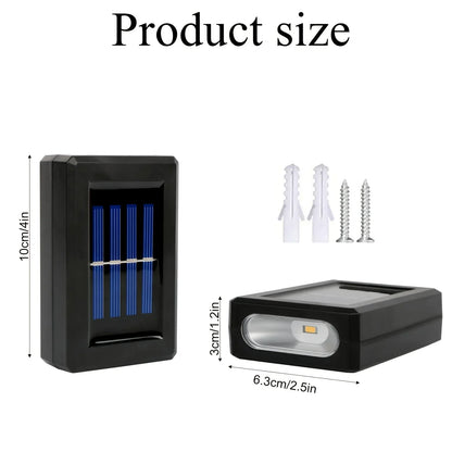 Vivolux | LUMIX | Neue Solar-Wandbeleuchtung für Außen | Wasserdichte LED Solar-Lampe für stimmungsvolles Gartenlicht