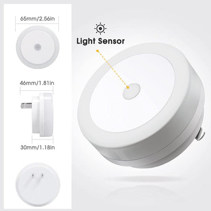 Nachtlichter Stecker in die Wand [4Pack], Nachtlicht mit Lichtsensoren, LED Nachtlicht für das Kinderzimmer, Baby Nachtlicht, Badezimmer Nachtlicht, Treppenlichter, Flurlicht