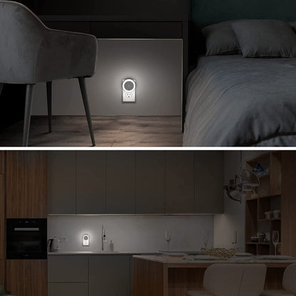 Nachtlichter Stecker in die Wand [4Pack], Nachtlicht mit Lichtsensoren, LED Nachtlicht für das Kinderzimmer, Baby Nachtlicht, Badezimmer Nachtlicht, Treppenlichter, Flurlicht