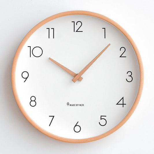 Vivolux | Nordic Minimalist Holz Stille Wanduhr