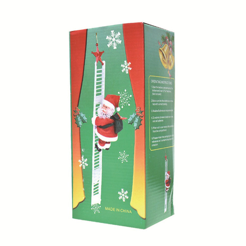 Vivolux | 🎅Elektrischer Weihnachtsmann, der mit Musik die Leiter erklimmt