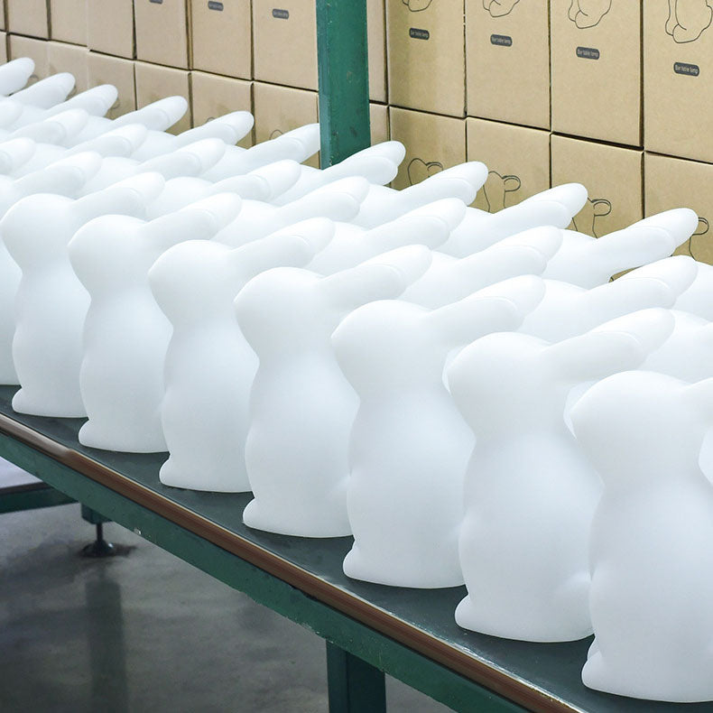 Vivolux | Zeitgenössische kreative Rabbit PE LED Tischlampe für das Schlafzimmer