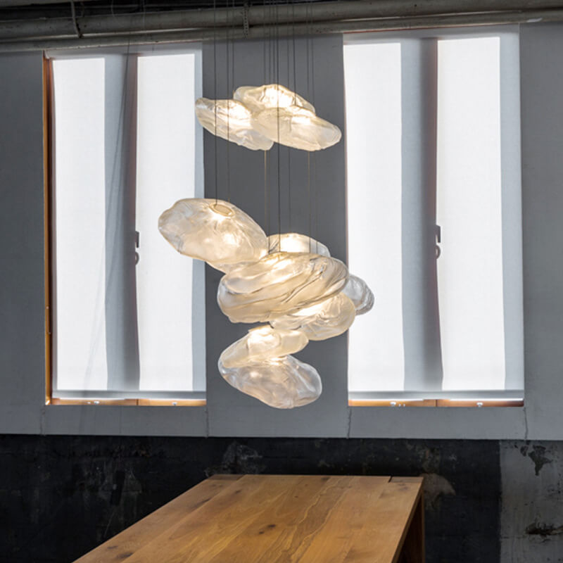 Vivolux | CloudNova Glas Pendelleuchte | Modernes Design | Einzigartiger Wolken-Look | Stimmungsvolle Beleuchtung