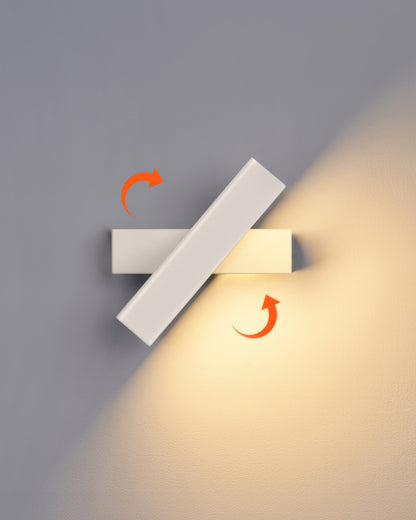Vivolux | Drehbare Wandlampe mit nordischer Holzmaserung