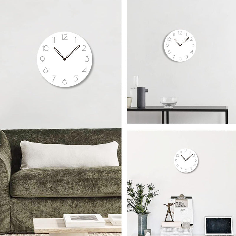 Vivolux | Atmosphärische LED-Licht stille Wanddekor Uhr