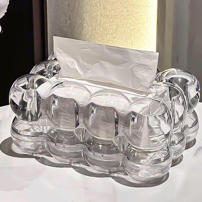 Vivolux | LumiScape Tissue Box – Skulpturales Acryl-Design für moderne Eleganz