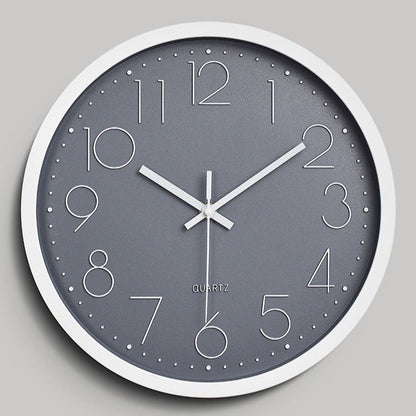 Vivolux | Einfaches Design 3D Lautloser Klassenraum-Wanduhr 30 cm