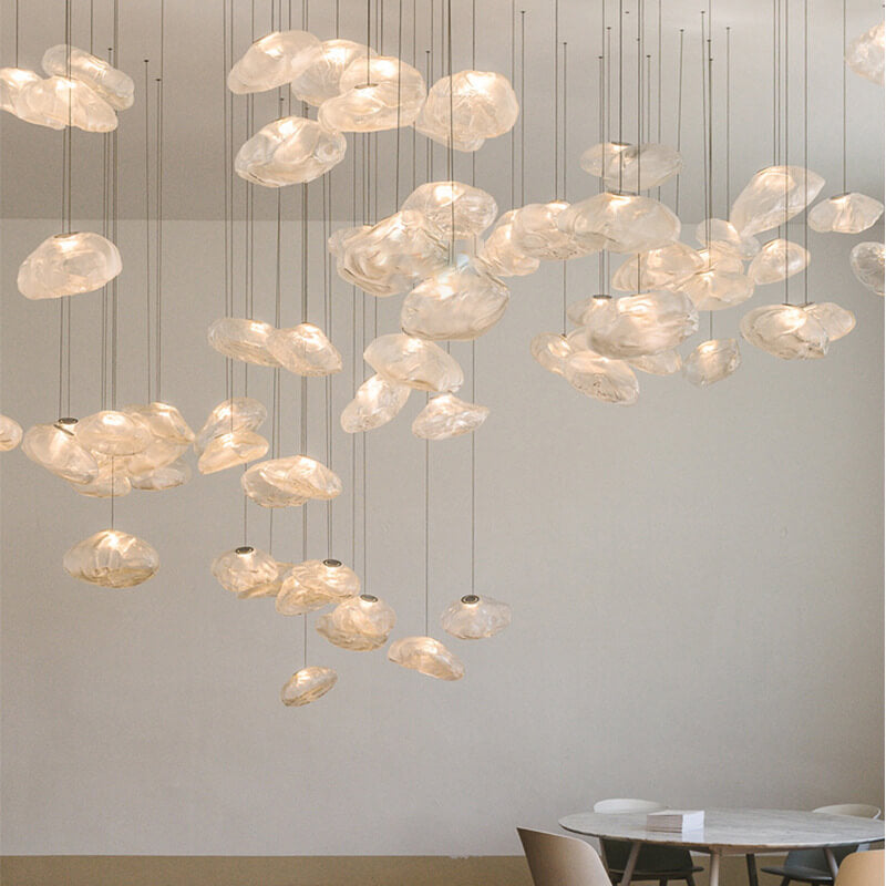 Vivolux | CloudNova Glas Pendelleuchte | Modernes Design | Einzigartiger Wolken-Look | Stimmungsvolle Beleuchtung