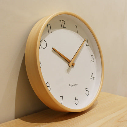 Vivolux | Nordic Minimalist Holz Stille Wanduhr