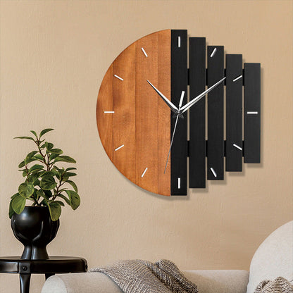 Vivolux | Einzigartige Holzanalooge Stille Wanduhr