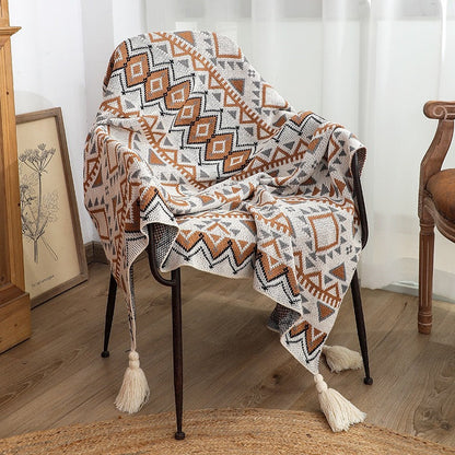 Vivolux | Boho Navajo Sonnenlicht Tagesdecke