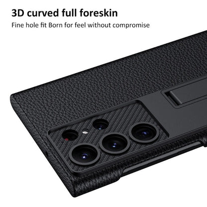 Vivolux | Luxuriöse, ultradünne Leder-Telefonhülle, stoßfest, für Samsung Galaxy 23