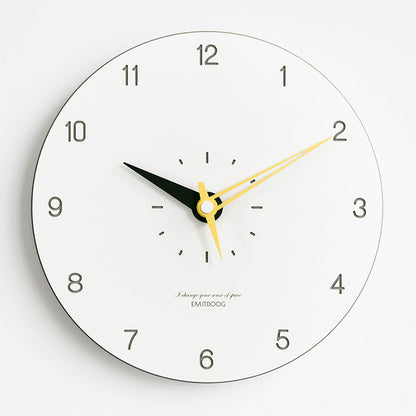 Vivolux | Frendorf™ Minimalistische Moderne Runde Wanddeko Stille Uhr
